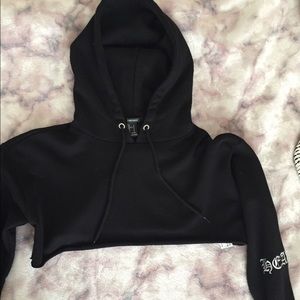 Forever 21 crop top hoodie